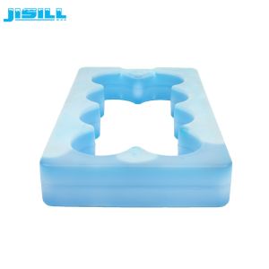 Plastic Material Special Shape Custom Gel Ice Cooler Bricks For Beverage Cold
