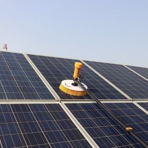 Lithium-Power Single-Head Rotating Brushes for Solar Panel Cleaning Customized