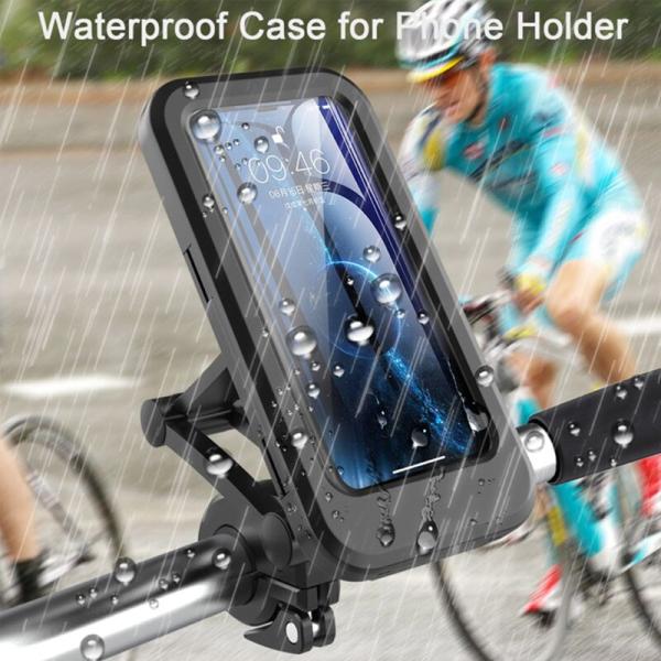 360 Rotation Waterproof Bike Phone Holder Case Handlebar Mobile Phone Stand Holder