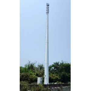Durable Telecommunication Monopole Tower Custom Height 10-60m Quick Installation