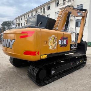 Used Excavator SANY SY135c Little Crawler Excavator 0.6m3 Bucket Capacity