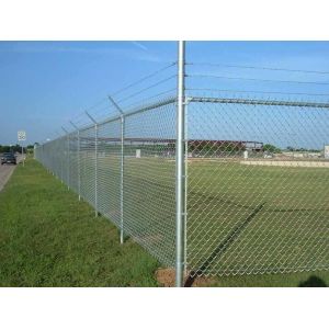 High Security ISO Chain Link Mesh Fencing 5 Foot 6 Foot 8 Foot Galvanized