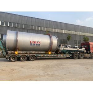 5000KG Weight Carbon Steel Material Rotary Drum Dryer with Under Engineer's
