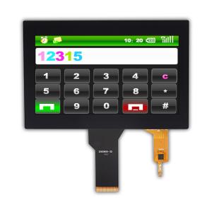 Cheap WVGA 200nit TFT LCD Touch Screen CTP I2C 12 O'Clock Viewing for sale