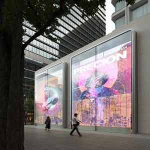LionLED P6 Indoor Flexible Transparent LED Display For Glass Windows Shop