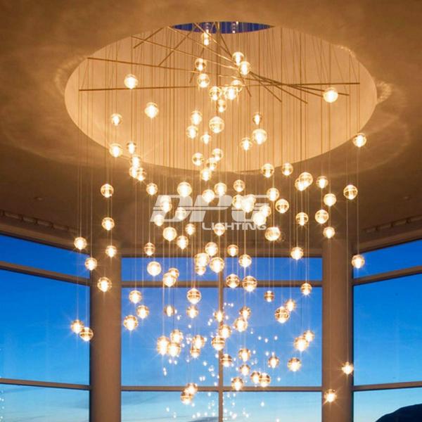 Led Glass Decorative Chandelier Lighting Fixture Hanging Lamp