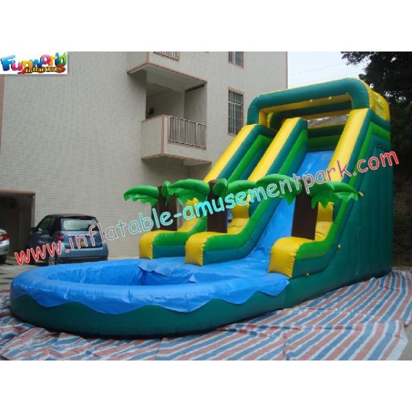 Commercial Grade 0.55mm PVC Tarpaulin Coco Outdoor Inflatable Water Slides