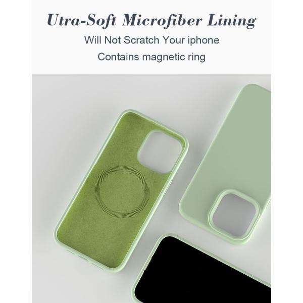 Green / Grey Hard Silicone Phone Case Waterproof Phone Magnetic Case