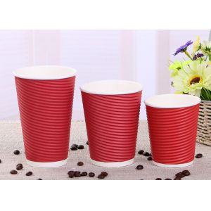 Food Grade Insulated Paper Drinking Cup , To Go Coffee Cups Disposable