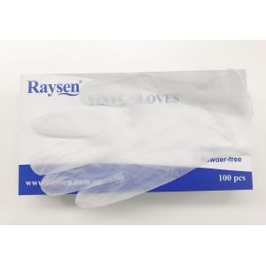 China Custom Disposable Plastic Gloves For Food Handling / Vinyl Food Service Gloves on sale