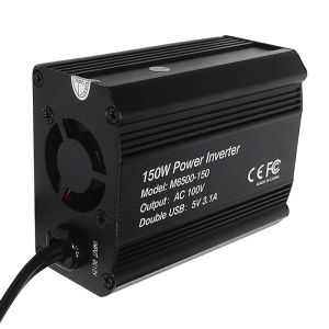 Red Color 150W Car Power Inverter 12V Dc Car Inverter Dc To Ac Power Inverter