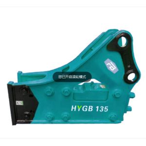 Powerful Percussion 25L/Min Excavator Breaker Hammer 1400 bpm