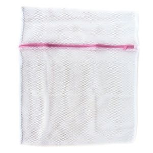 Durable White Net Laundry Washing Bag Polyester Laundry Mesh Wash Bag