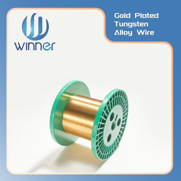 Quality High Performance Ultra Fine Gold Plated Tungsten Wire for Precision Electronics & RF Applications wholesale