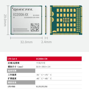 Cheap EC200A-EU LTE Cat 4 Module Optimized For M2M And IoT Applications for sale