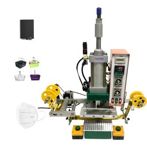 Automatic pneumatic digital flat foil hot stamping machine for leather shoes