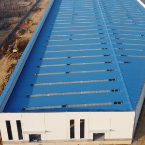 Prefab Steel Structure Warehouse with H-Section Beams CE Certified