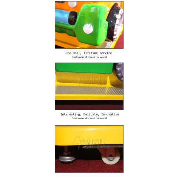 Colorful Coin Operated Car Ride Baby Electric Toy Game Machine 2 Players