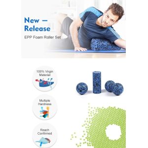 Yoga Pilates Hollow Massage High Density EPP Foam Roller Set