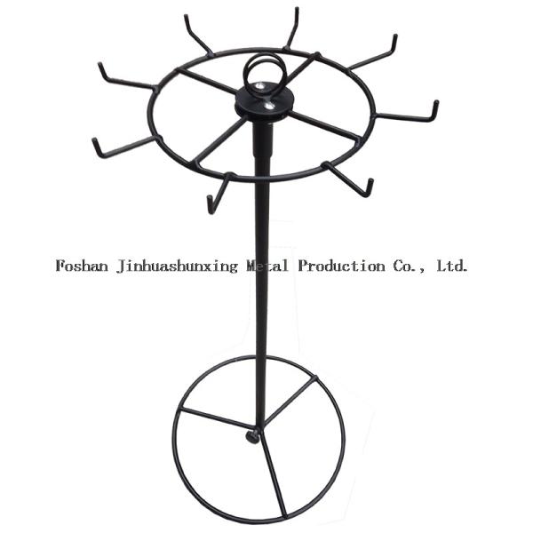 Quality 550mm Height 100mm Width Rotating Display Rack With Hooks wholesale