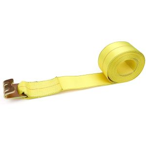 Heavy Duty 4 Inch Cargo Lashing Winch Strap For Ratchet Tie Down