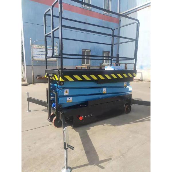 6m mobile hydraulic lift with mobile scissor arm structure and 1800*1000mm