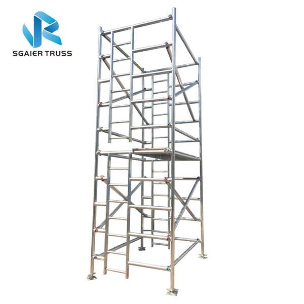 Quality Building Material Aluminium Mobile Scaffold Adjustable Tower Height Easy Handling wholesale