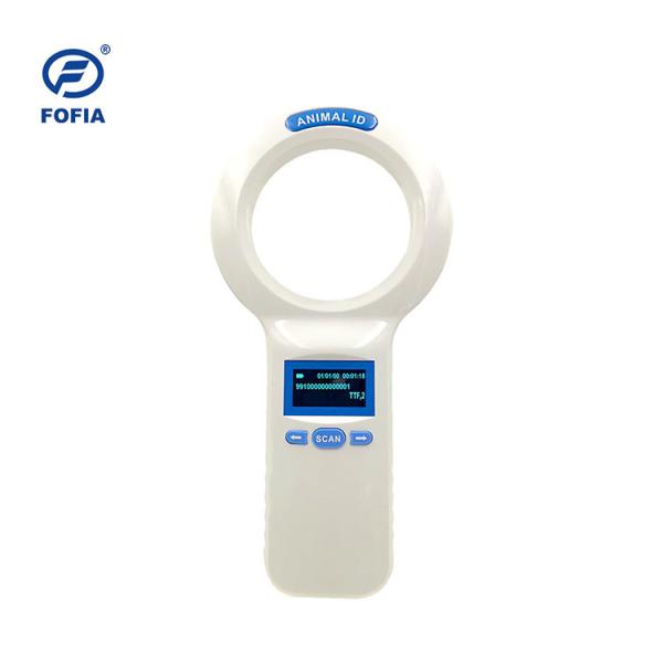 Handheld RFID Microchip Scanner 134.2khz USB Animal Reader For Cattle White