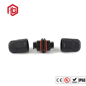 Black Nylon 2 3 4 Pin L T Screw Waterproof Connectors
