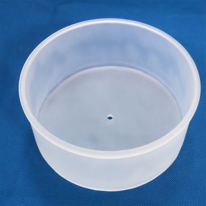 Frosted Surface Quartz Glass Cup Fused Quartz Crucible For Plasma Coating