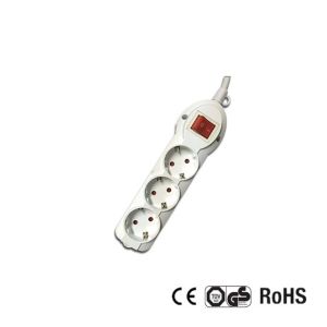 Cheap Germany Type Extension Socket With 1.5m Wire, With Switch CE/GS Certificate for sale