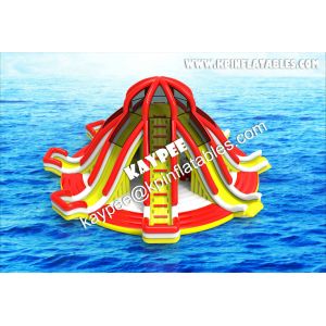 Cheap Inflatable multiple Water slide for Aqua Park for sale