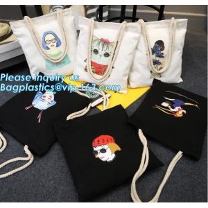 Top Zipper Closure. ORGANIC, REUSABLE, WASHABLE, CANVAS Shopping Bags With