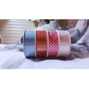 Customized Print Satin Grosgrain Ribbon with Logo For Wrapping Decoration