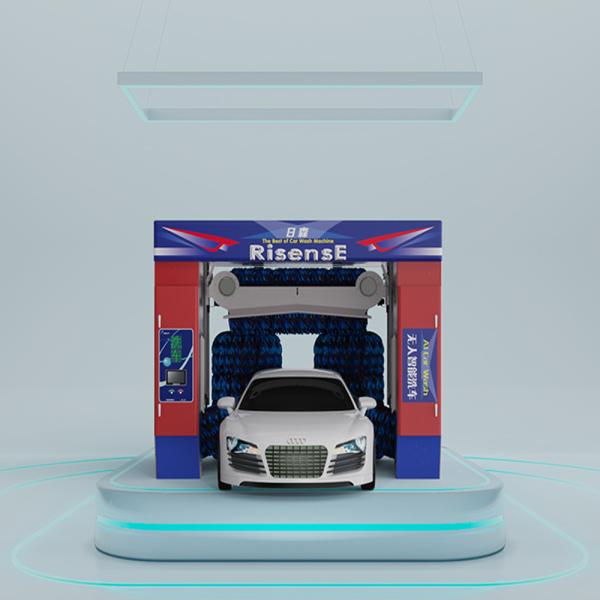 Risense CE Approved 5 Brushes Full Automatic Rollover Car Wash Machine with air