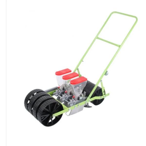 Hand Propelled Agriculture Equipment Vegetable Seeder Machine 4 Row Seed Depth Adjustable