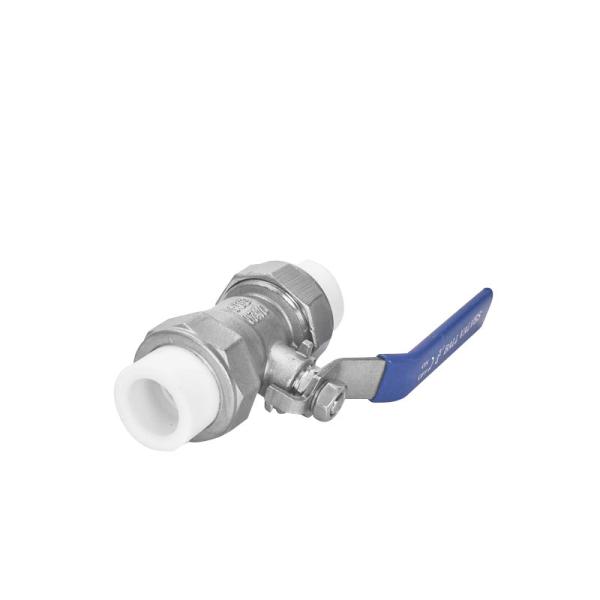 Quality Manual Driving Mode 304/201 Stainless Steel Double Union PPR Ball Valve for Water Supply wholesale