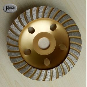 Balanced Turbo 125mm Diamond Grinding Wheels For Stone with M14 thread