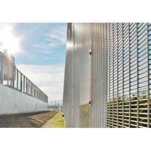 Powder Coated / Hot Dip Galvanized 358 Mesh Fence For Stadium