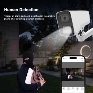 Outdoor Two Way Audio Dual Light Night Vision Network Camera HD Security 4MP 5MP