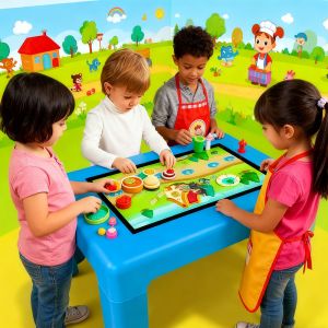 Cheap 43 Inch Touch Table with Rockchip RK3288 Quad-core Processor 2G RAM and 8GB NAND-Flash for sale