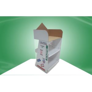 Custom Vitamin Cardboard Countertop Displays With PET Cover To Avoid Thieves