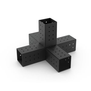 Outdoor Garden Design Custom Metal 3 Way Pergola Corner Bracket with Stamping