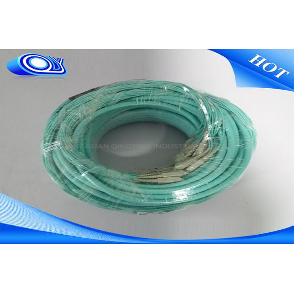 50 / 125um OM3 Fiber Optic Patch Cord Low Insertion Loss With 24 Core MPO