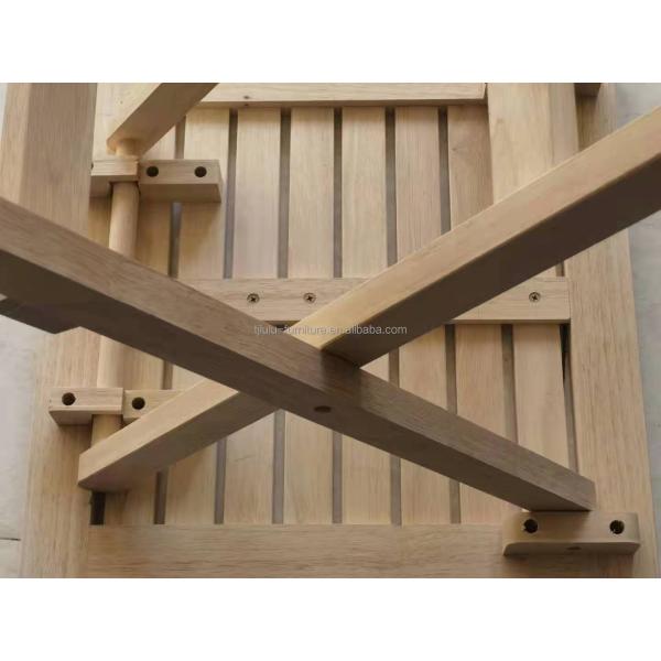 Modern Design Small Folding Garden Rubber Wood Table for Patio Outdoor Coffee Drinks Mail Packing Modern Style