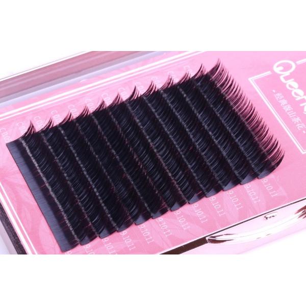 PBT Camellia Eyelash Extension , 3D Semi Permanent Eyelashes Multi Lengths Each