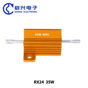 Cheap High Power Wirewound Resistor 25w Green Metal Aluminum Case Resistor for sale