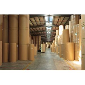 China Uncoated Recycled 280g 325g 350g Food Grade Kraft Paper Rolls on sale