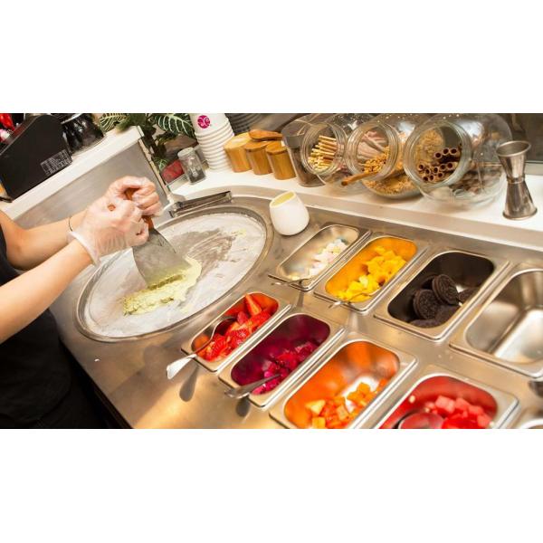 2022 world best salable fried ice cream machine with low investment and long working life