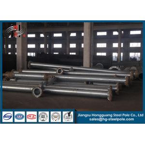 China Transmission Line ASTM A123 Electrical Power Pole 110KV on sale